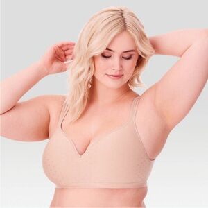Beauty by Bali Women's Foam Wirefree Bra B540 - Beige 40C